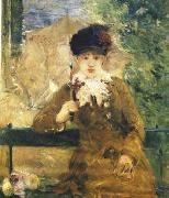Berthe Morisot Dame a L ombrelle oil painting on canvas